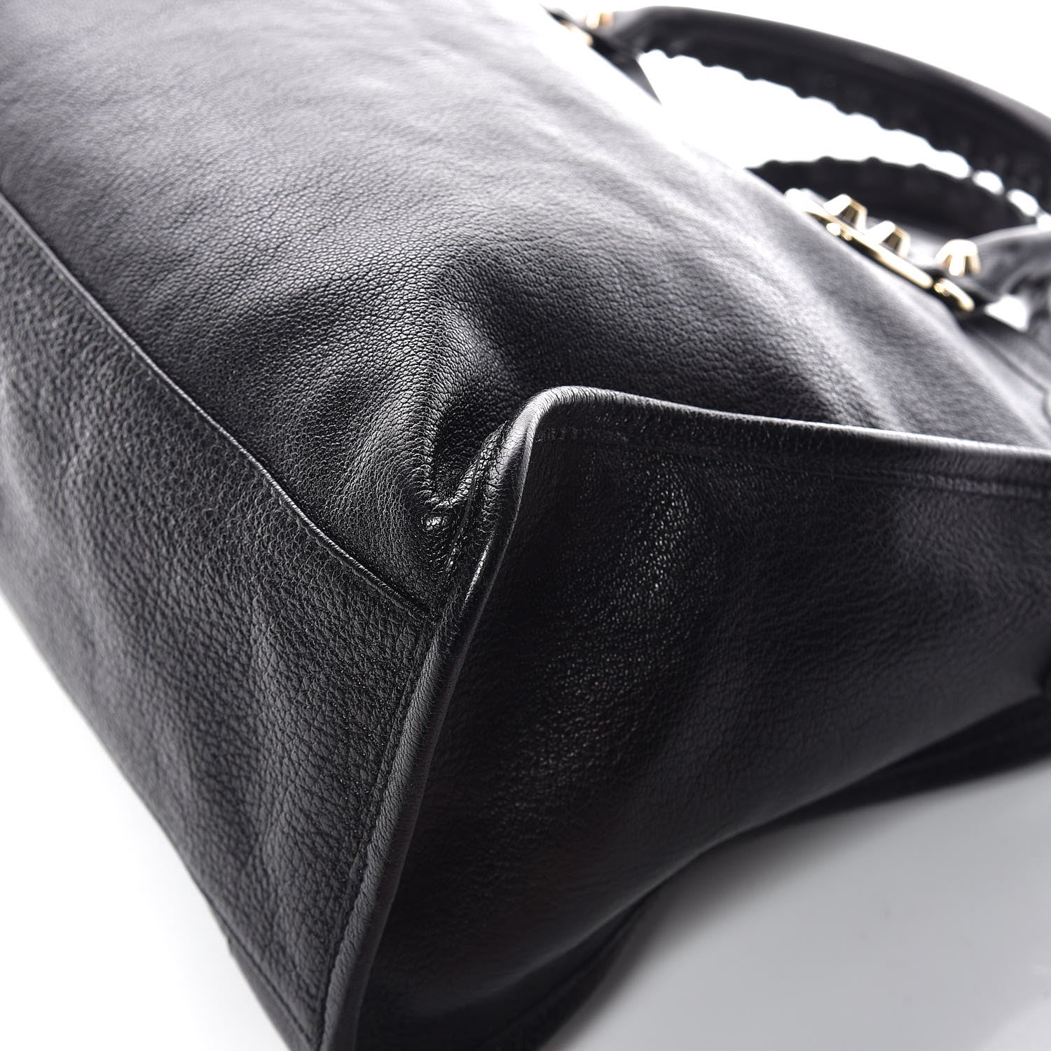 Balenciaga Chevre Gold Metallic Edge Hardware City Black 13 of 13