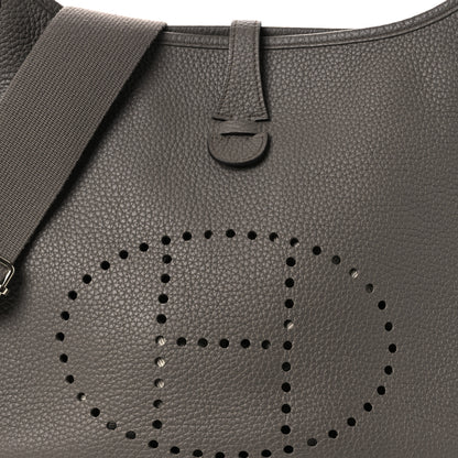 Hermes Taurillon Clemence Evelyne III PM Etain 8 of 12