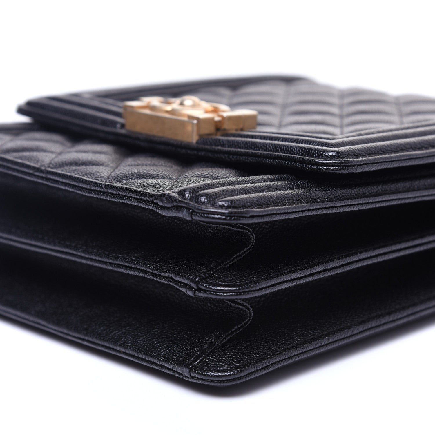 Chanel Caviar Quilted North South Boy Flap Black 7 of 15