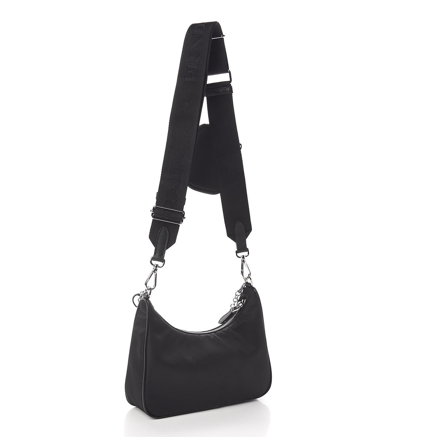 Prada Nylon Re-Edition 2005 Shoulder Bag Black 4 of 9