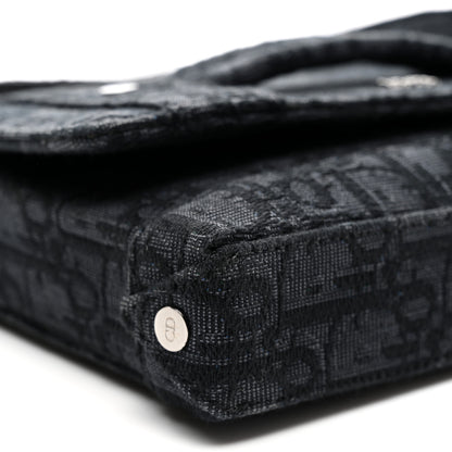 Christian Dior HOMME Oblique Canvas Flap Messenger Black 8 of 9