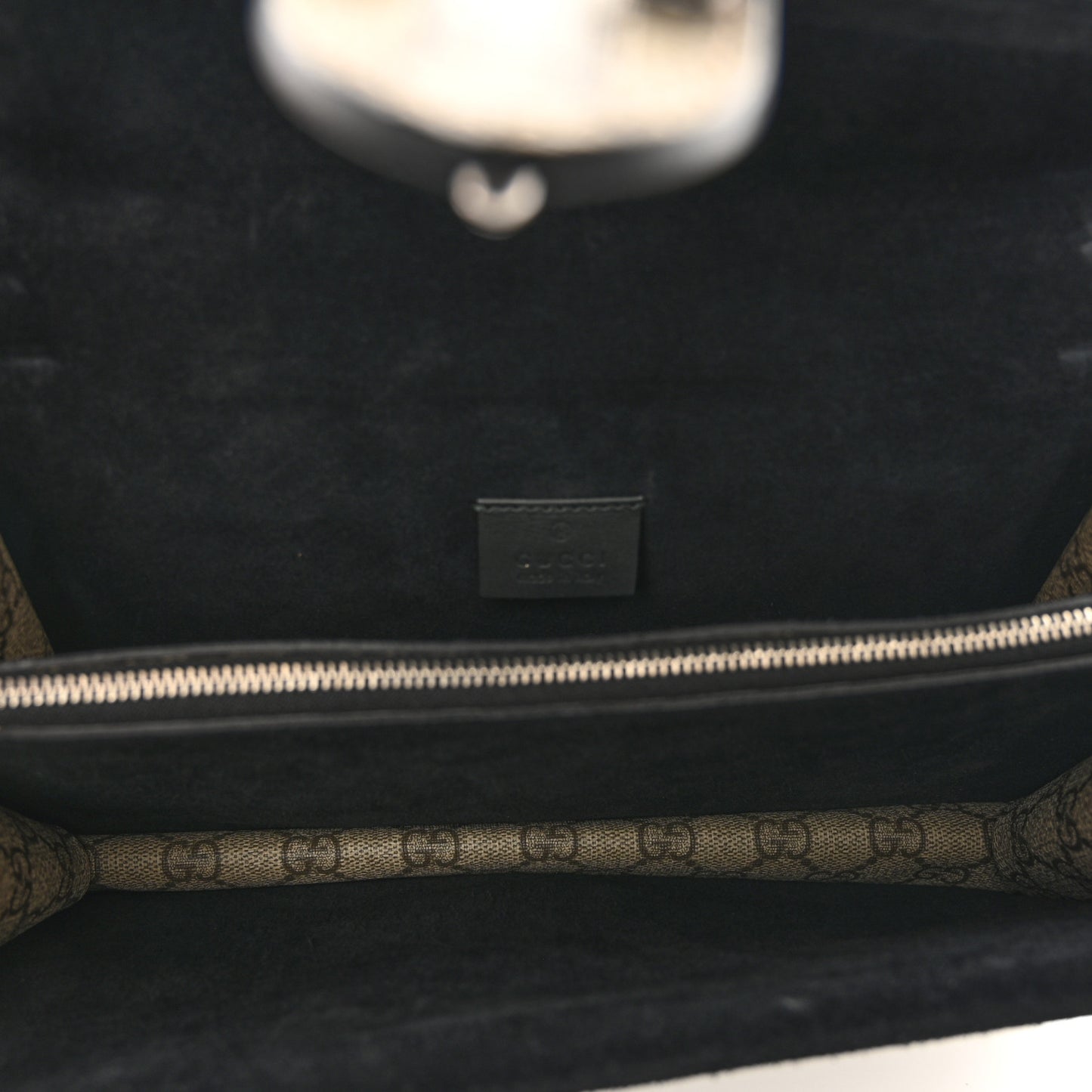 GG Supreme Monogram Small Dionysus Shoulder Bag Black
