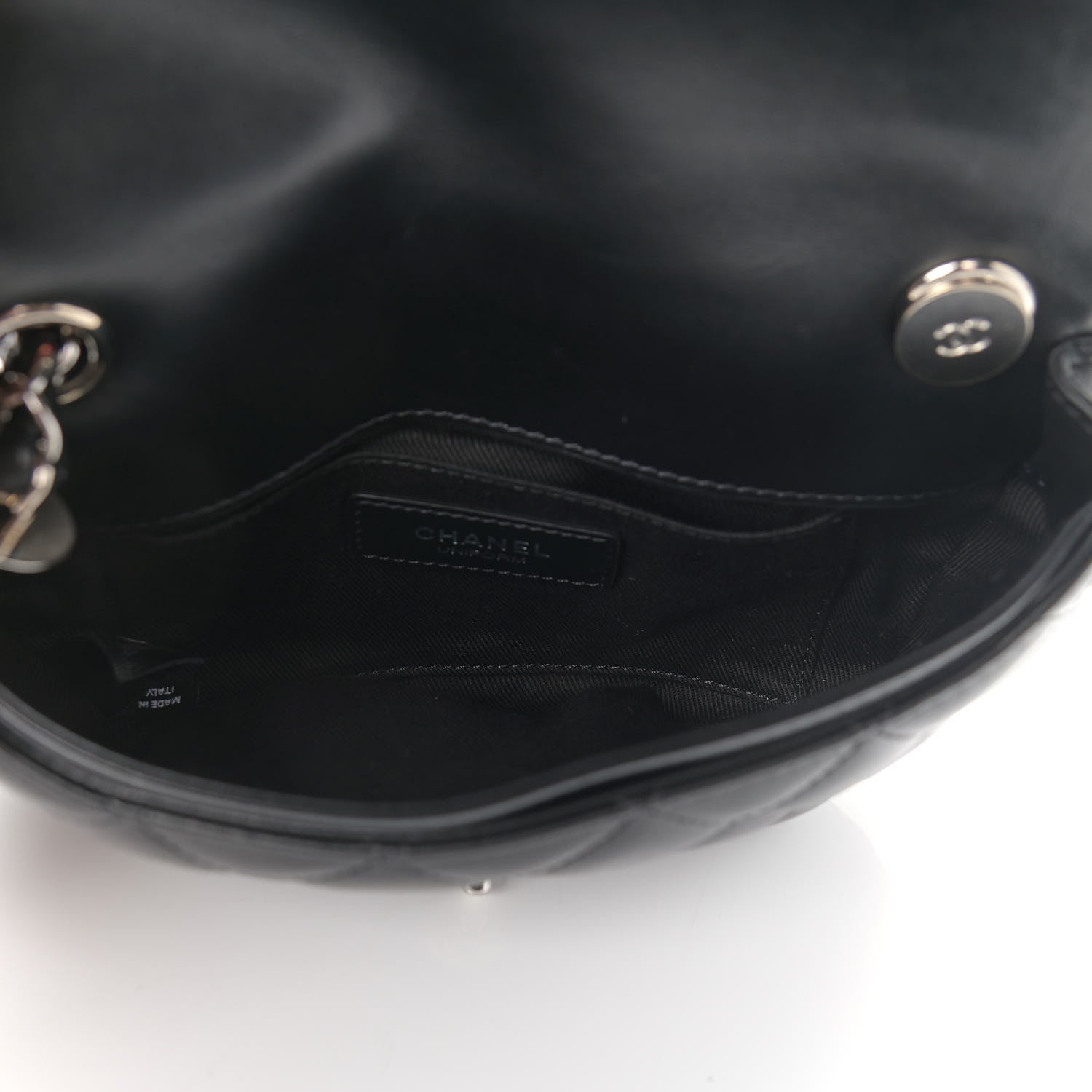 Chanel Calfskin Quilted CC Uniform Flap Belt Bag Black 5 of 11
