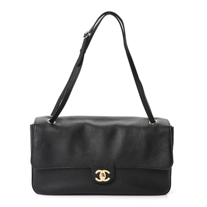 Chanel Grained Calfskin Small Souplissimo Maxi Flap Black 1 of 12