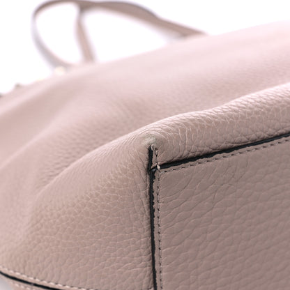 Valentino Garavani Grained Calfskin Rockstud Shoulder Tote Poudre 7 of 11