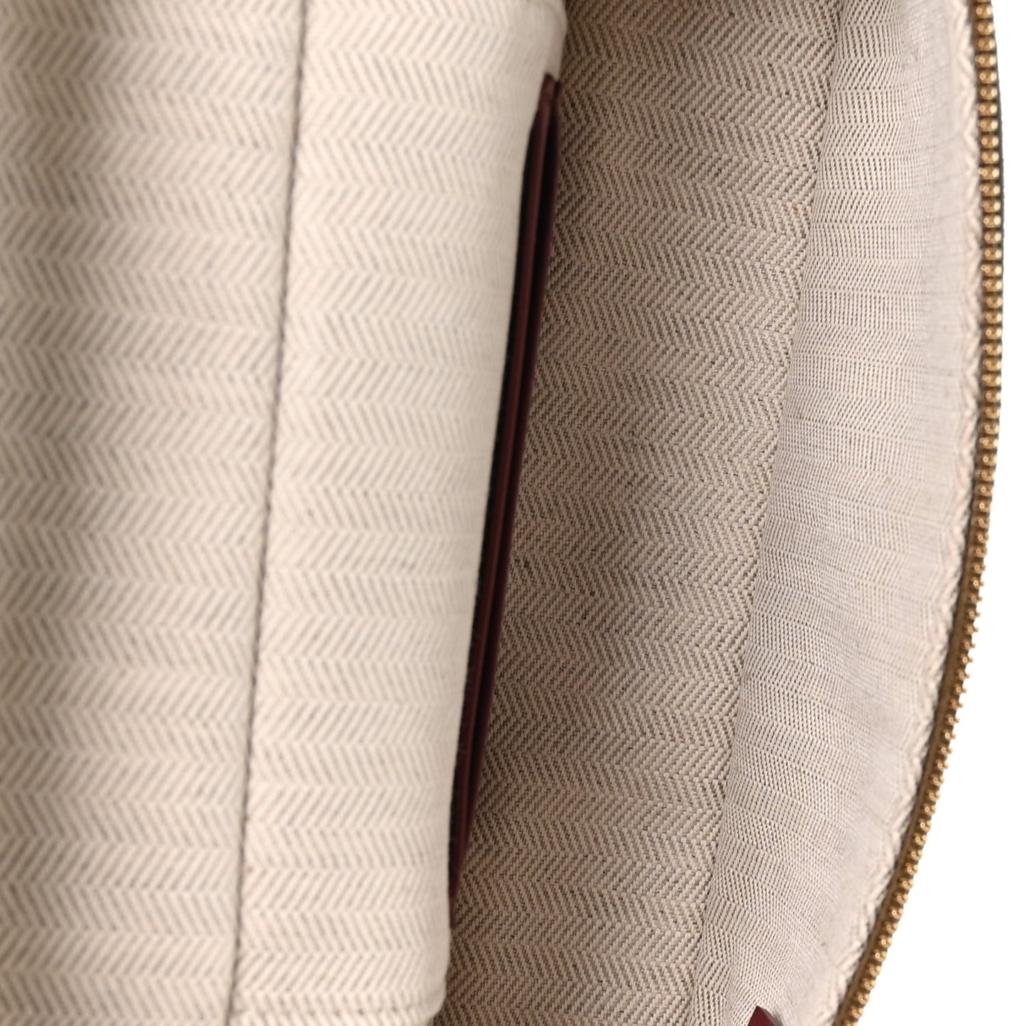 Suede Calfskin Top Handle Slim Vanity Case With Chain Dark Khaki