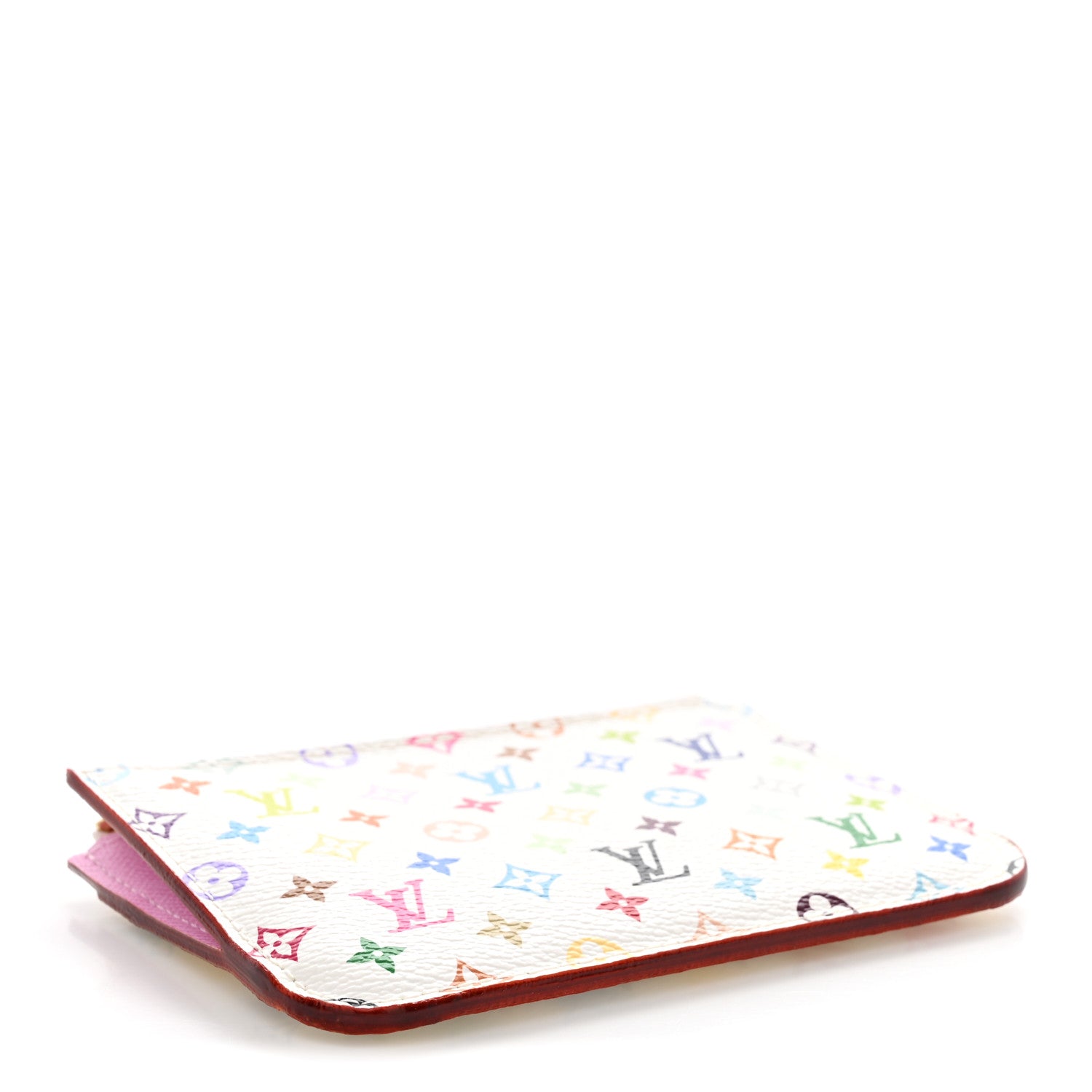 Louis Vuitton Monogram Multicolor Key Pouch  White Litchi 4 of 7
