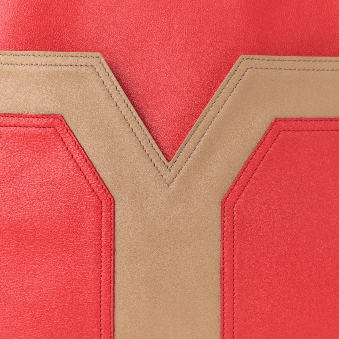 Calfskin Lucky Chyc Tote Red