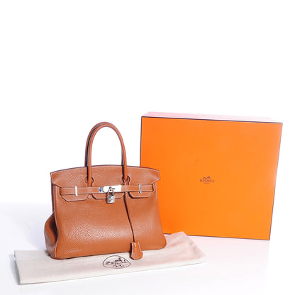 Hermes Taurillon Clemence Birkin 30 Gold 4 of 30