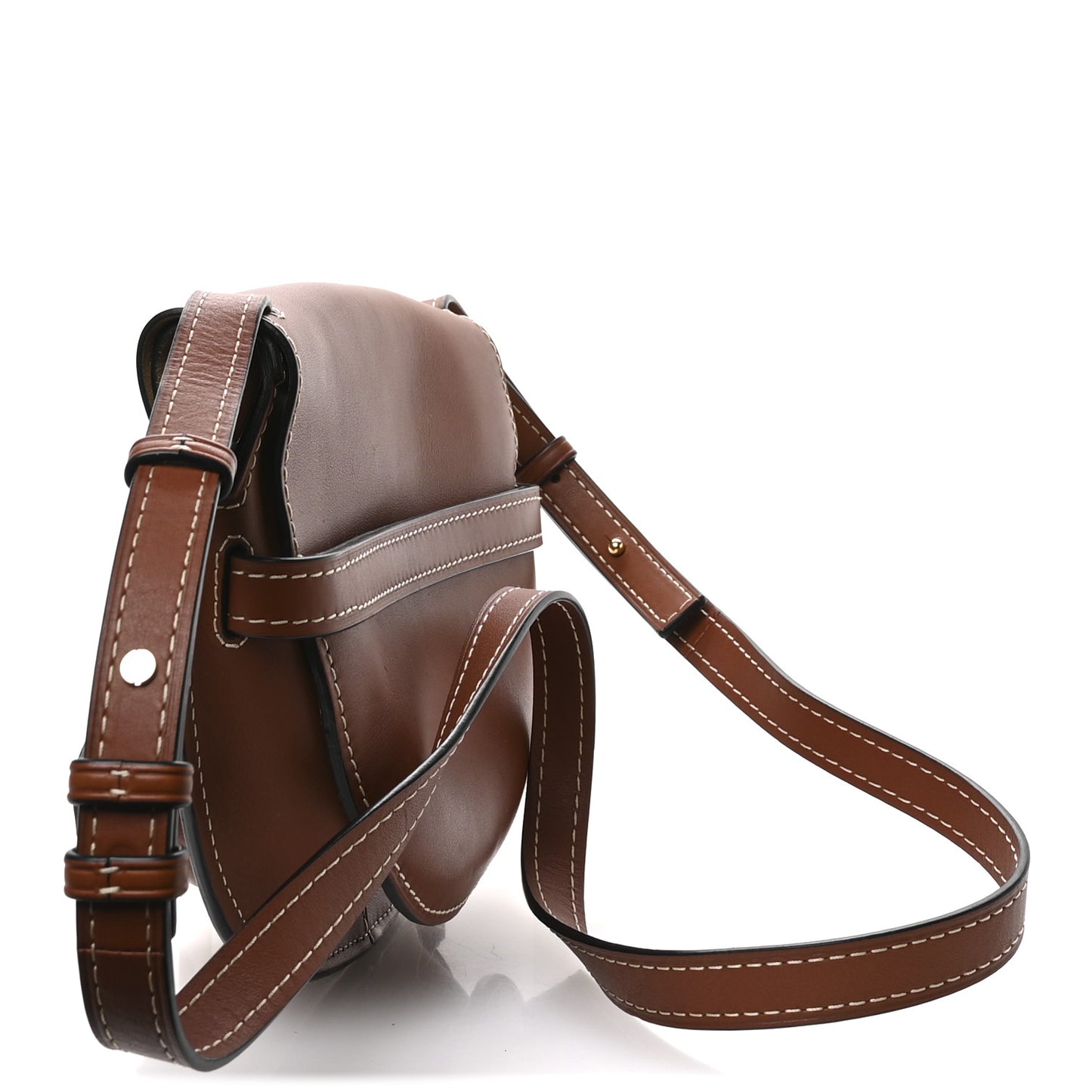 Calfskin Small Gate Crossbody Bag Rust