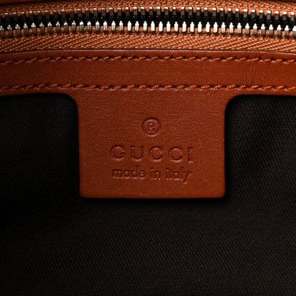 Gucci Calfskin Horsebit Embossed Glam Hobo Tan 6 of 14