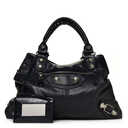 Balenciaga Agneau Giant 21 Silver Hardware Brief Black 1 of 5