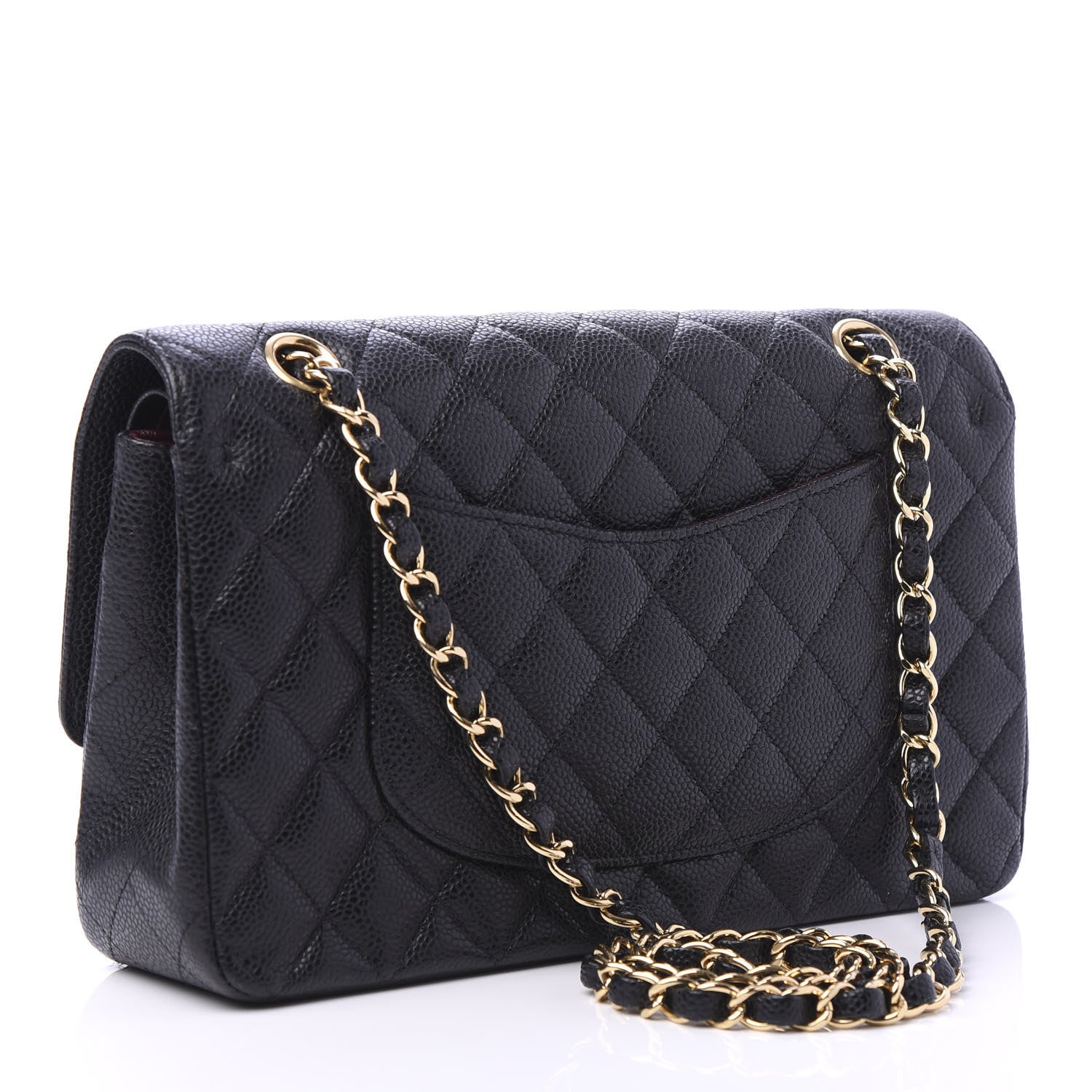Chanel Caviar Quilted Medium Double Flap Black 4 of 12