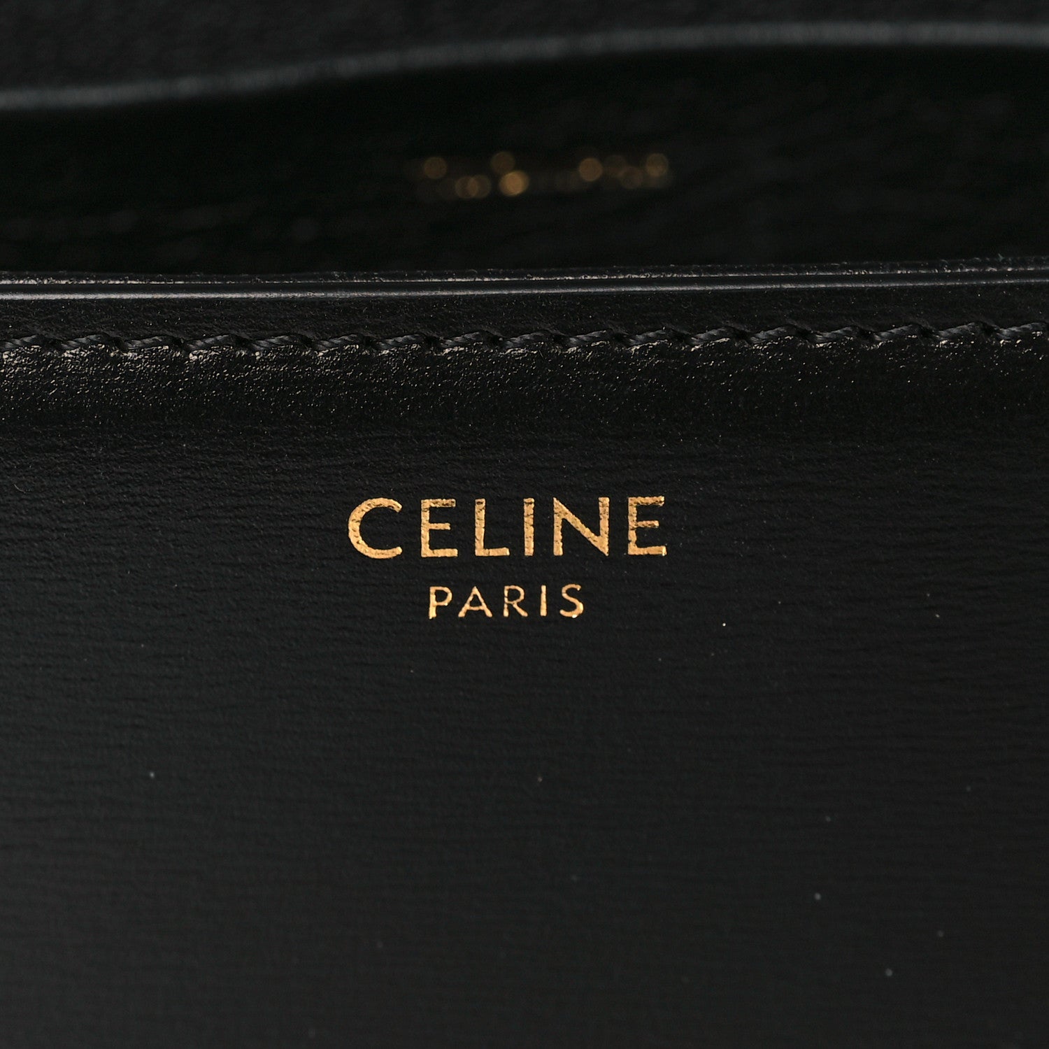 Celine Shiny Calfskin Nano Triomphe Black 5 of 10
