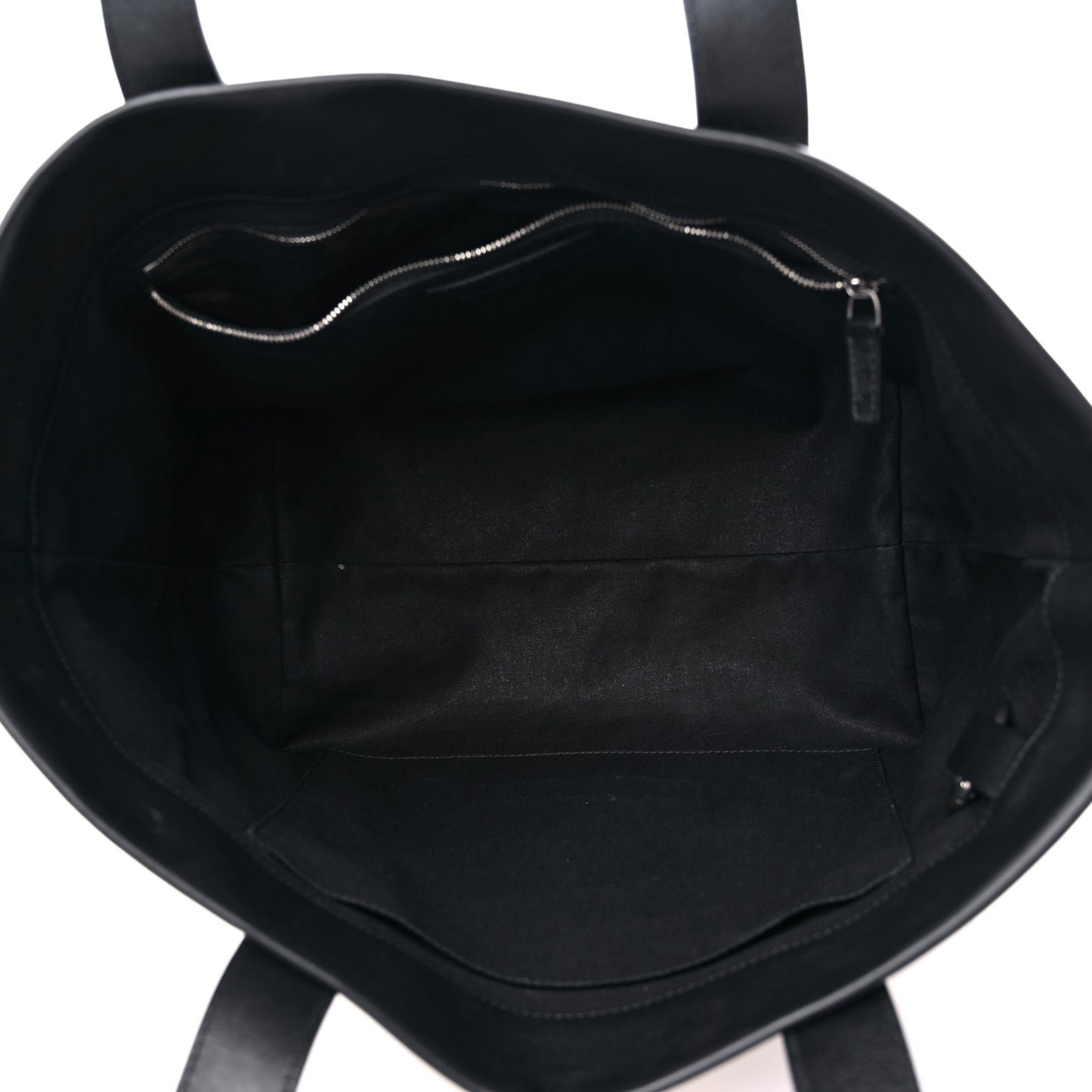 Cotton Canvas Calfskin Cities New York Jumbo Small Tote Bag Natural