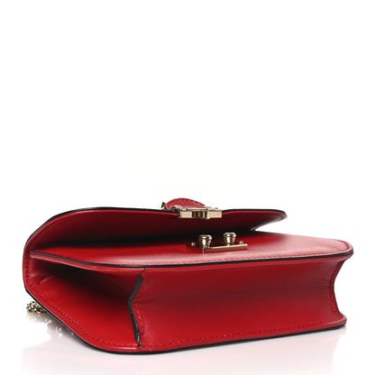 Valentino Garavani Vitello Small Glam Lock Rockstud Flap Red 4 of 11