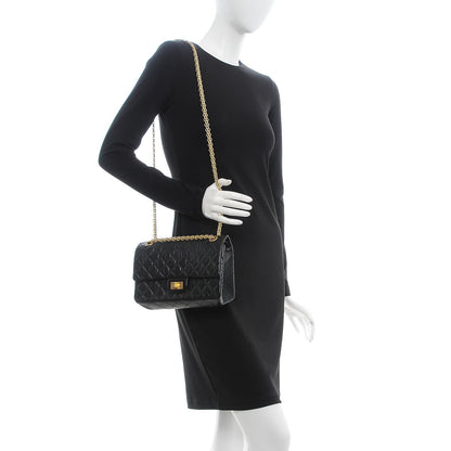Chanel Aged Calfskin Quilted 2.55 Reissue 225 Flap Black 2 of 9
