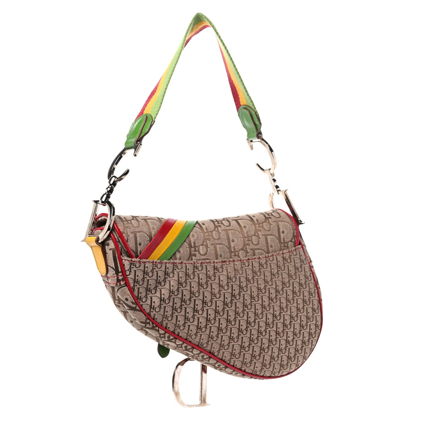 Monogram Rasta Saddle Bag Beige