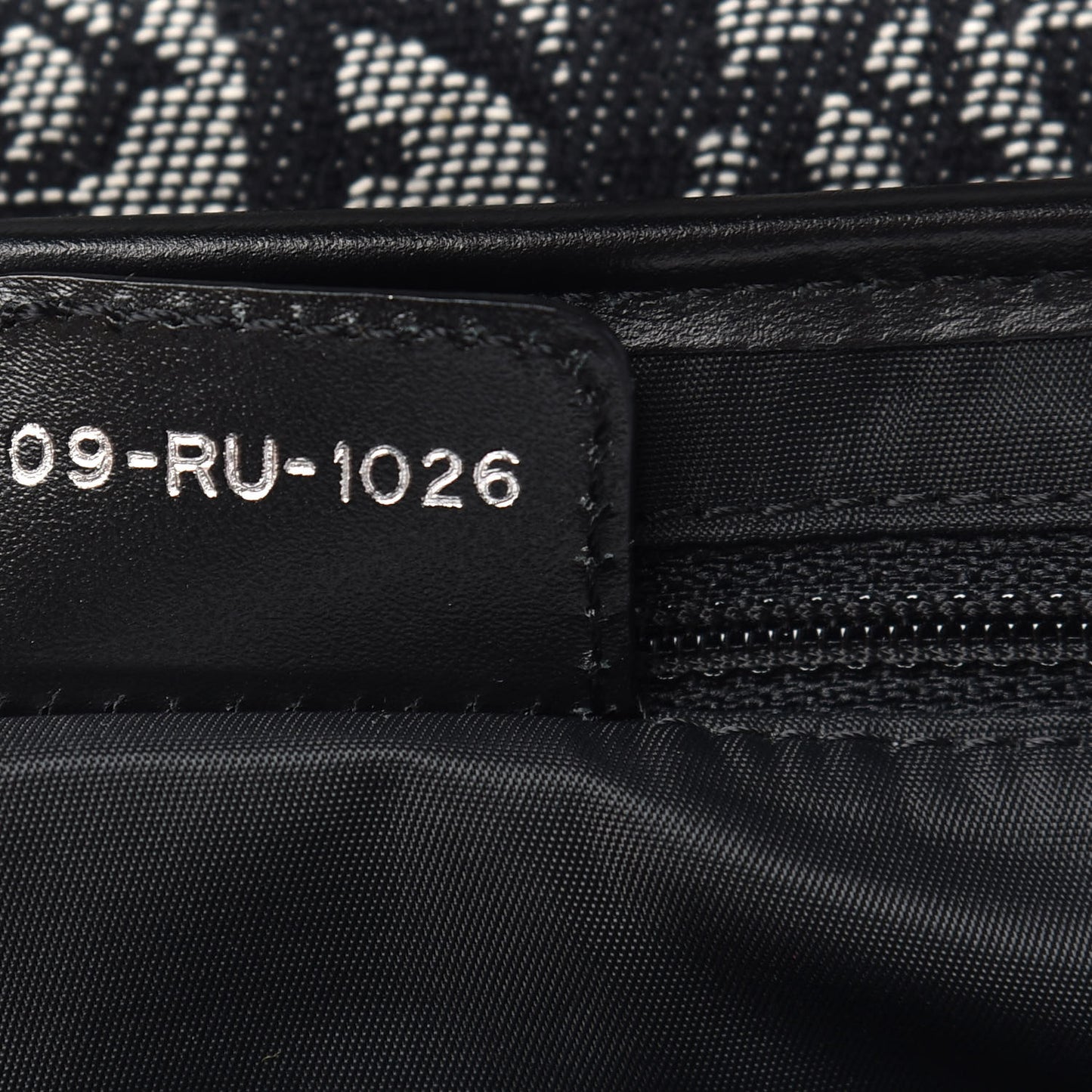 Monogram Saddle Bag Black