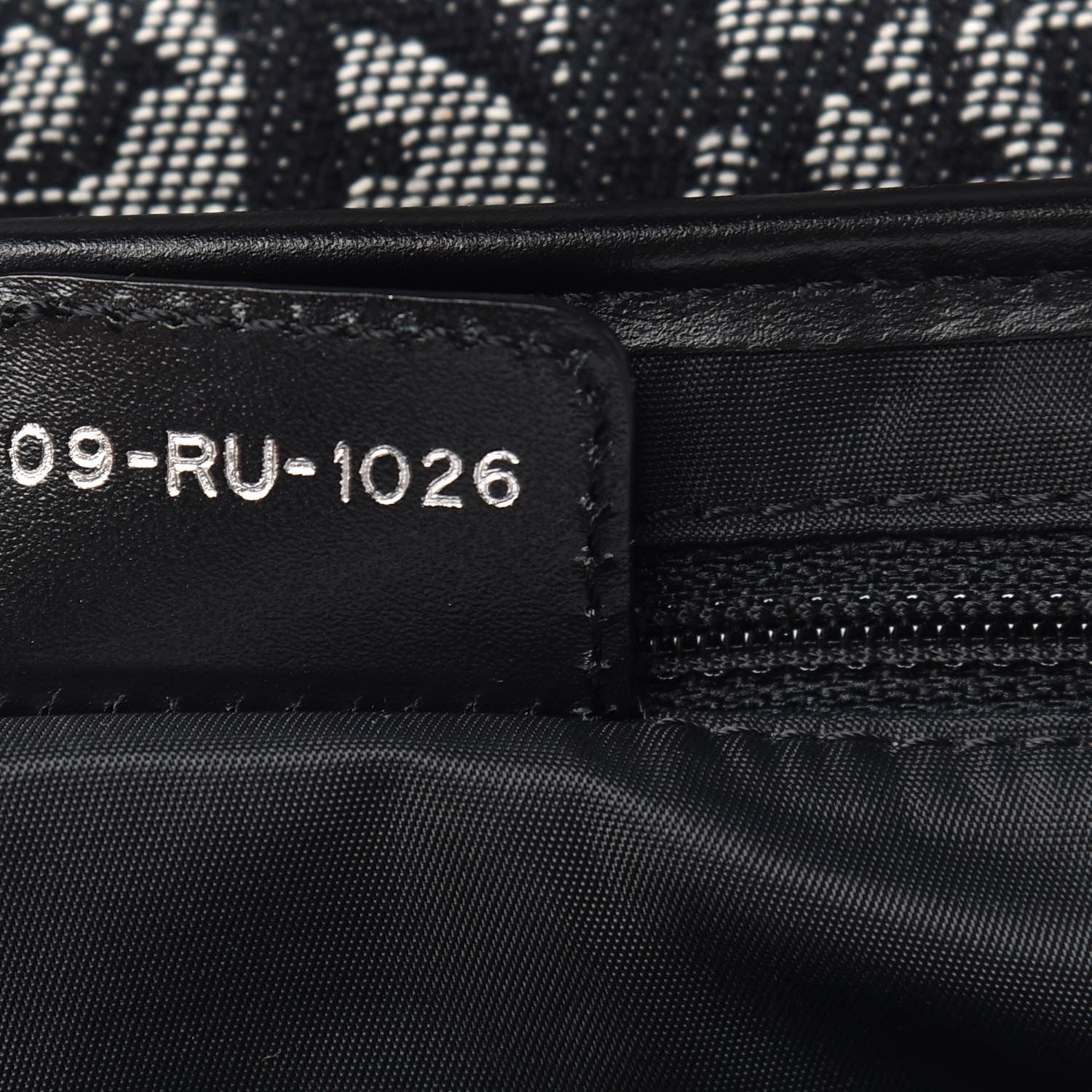 Christian Dior Monogram Saddle Bag Black 7 of 9