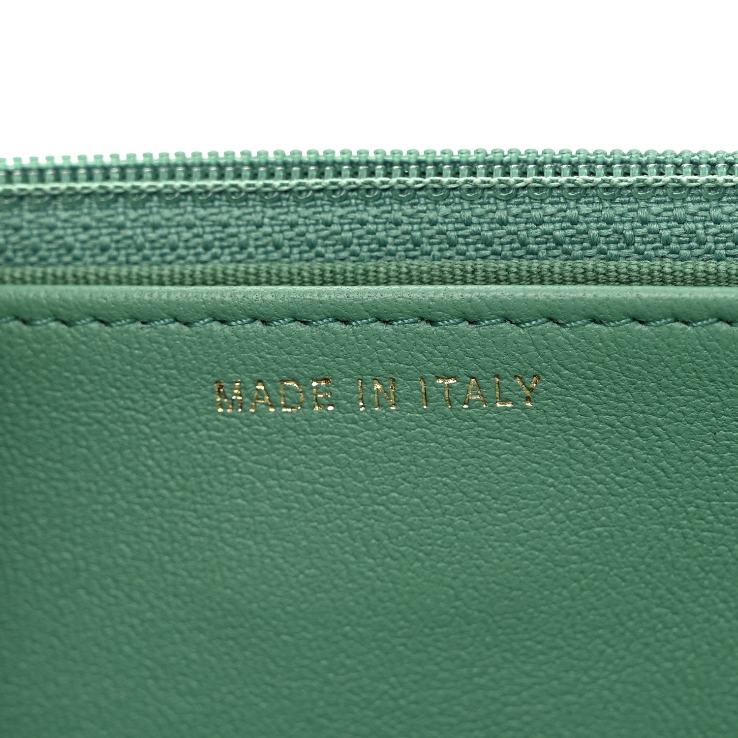 Chanel Lambskin Quilted Trendy CC Wallet On Chain WOC Green 7 of 11