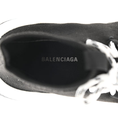 Balenciaga Knit Womens Speed Lace Up Sneakers 35 Black 7 of 8