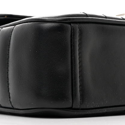 Prada Soft Calfskin Impunture Diagramme Medium Chain Flap Shoulder Bag Black 9 of 10