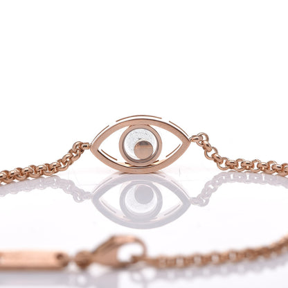 Chopard 18K Rose Gold Diamond Good Luck Charms Eye Bracelet 6 of 8