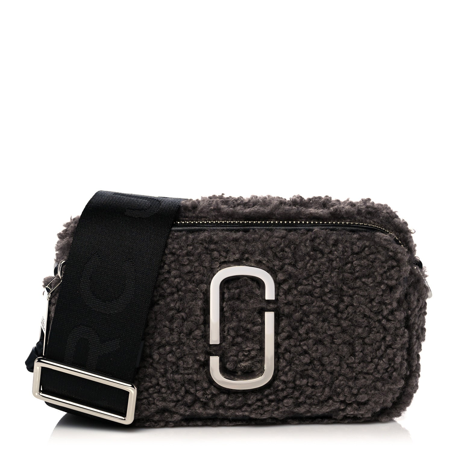 Marc Jacobs Shearling Snapshot The Teddy Camera Bag Grey 1 of 10