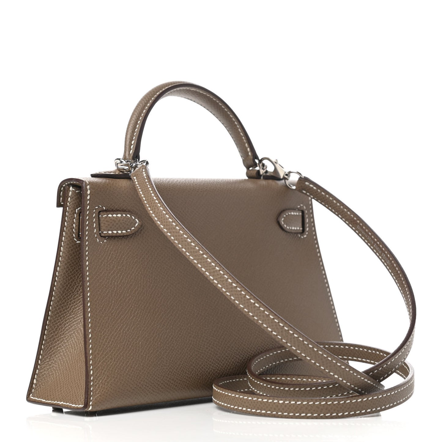 Epsom Mini Kelly Sellier 20 Etoupe