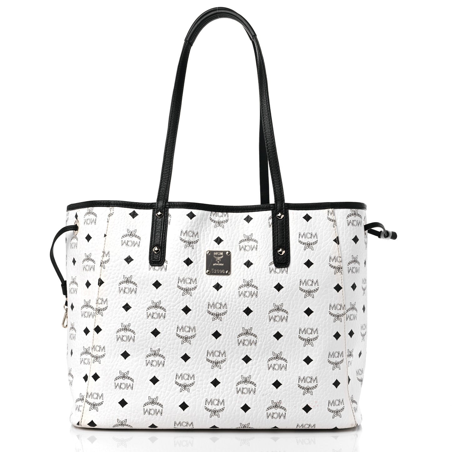 Visetos Medium Project Reversible Shopper Tote White