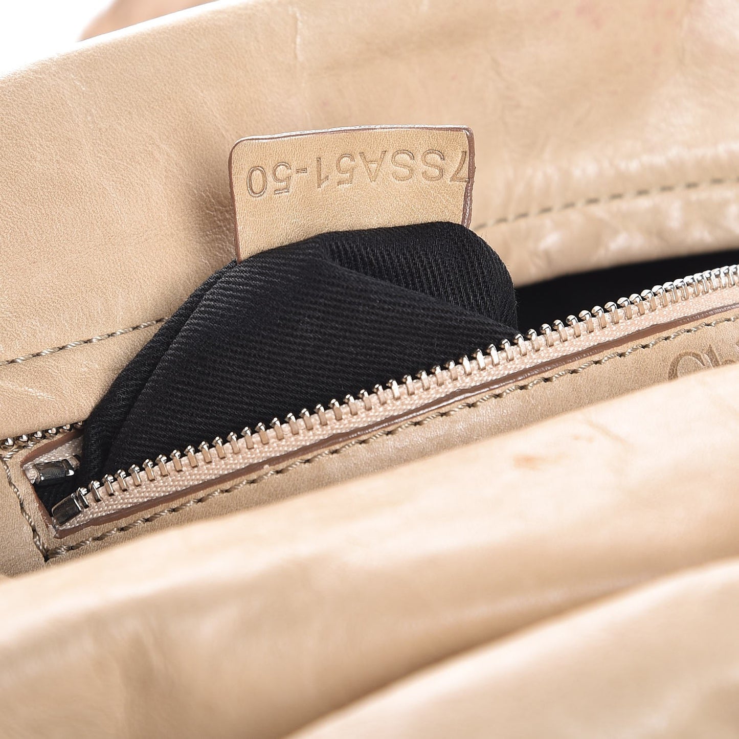 Metallic Python Calfskin Silverado Shoulder Bag Silver Beige