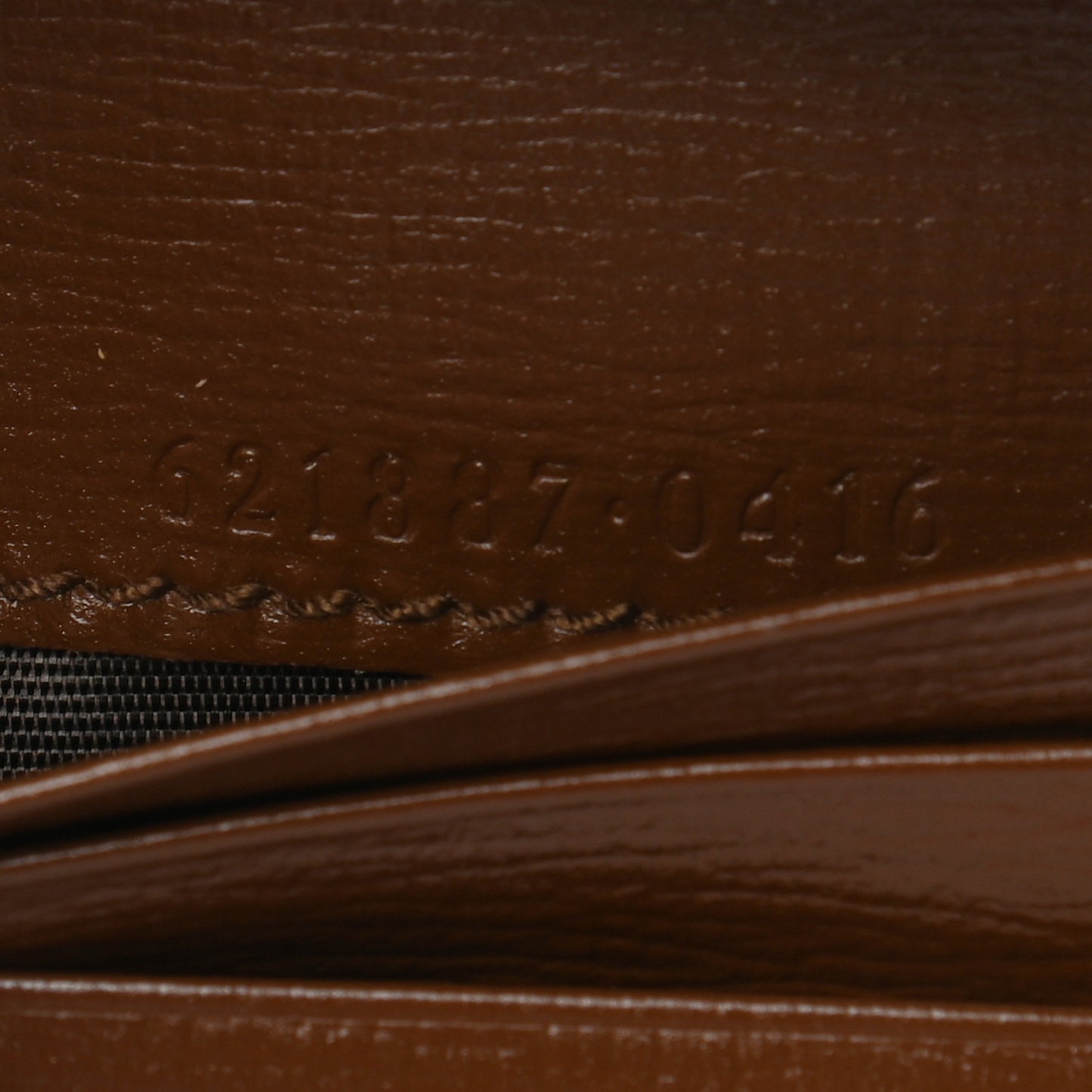 GG Supreme Monogram Horsebit 1955 Card Case Wallet Beige Ebony Brown Sugar
