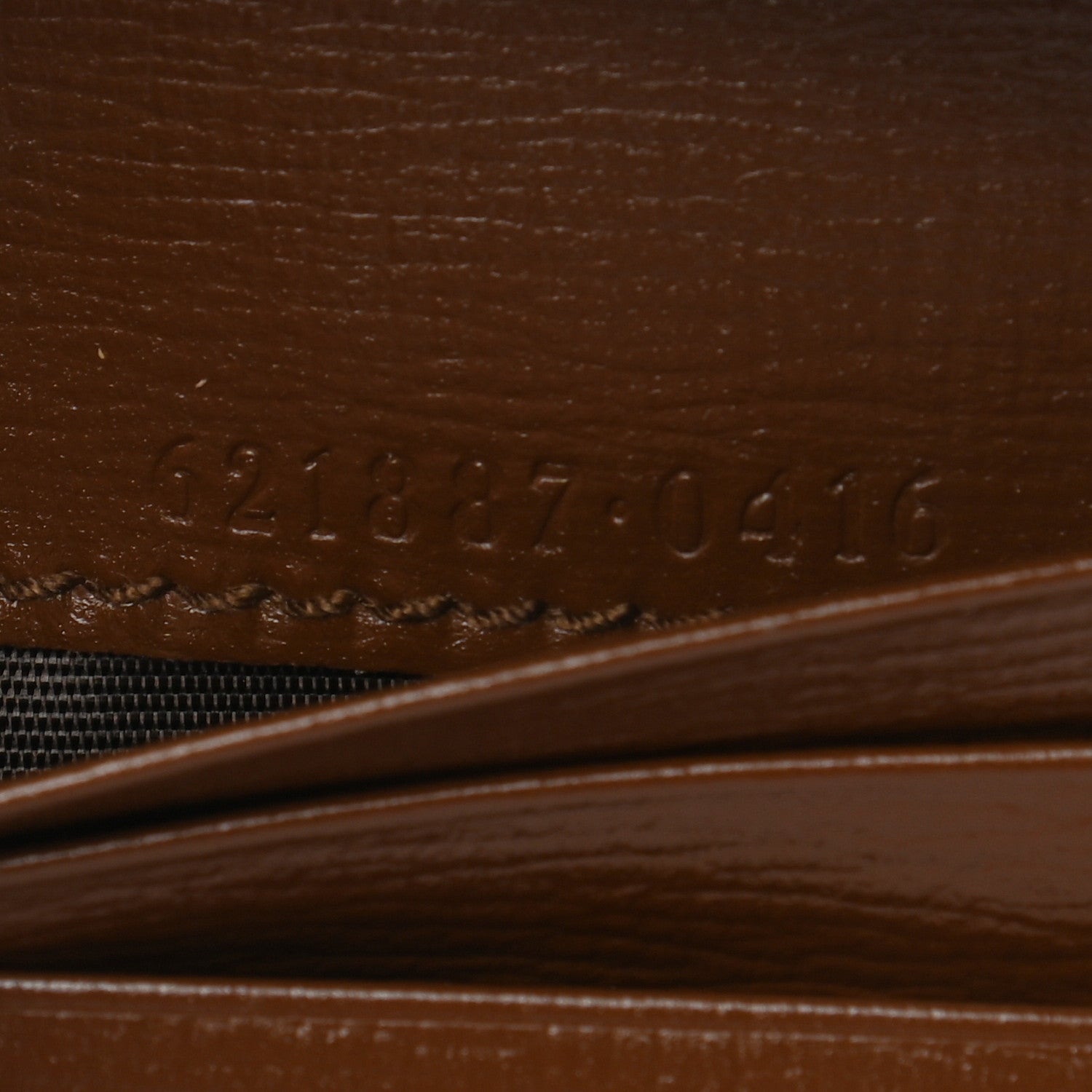 Gucci GG Supreme Monogram Horsebit 1955 Card Case Wallet Beige Ebony Brown Sugar 7 of 8