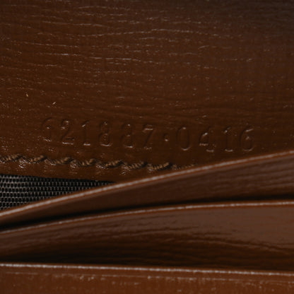Gucci GG Supreme Monogram Horsebit 1955 Card Case Wallet Beige Ebony Brown Sugar 7 of 8