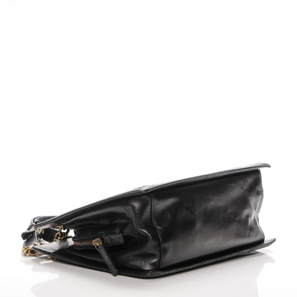 Chanel Glazed Calfskin Boy Tote Black 4 of 10