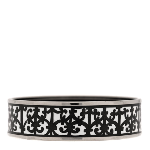 Enamel Printed Wide Balcons du Guadalquivir Bracelet 70 Black