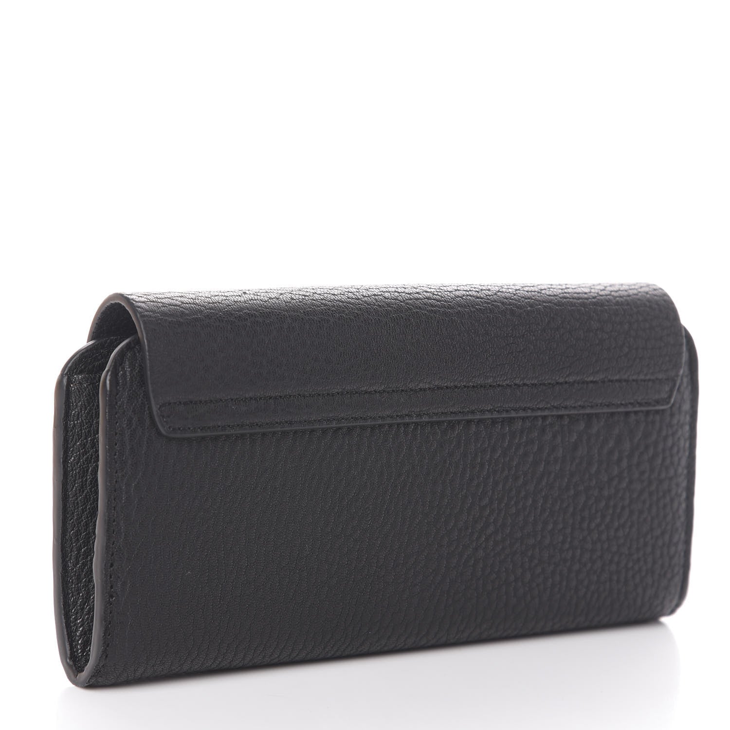 Chloe Grained Lambskin Drew Long Wallet with Flap Black 3 of 6