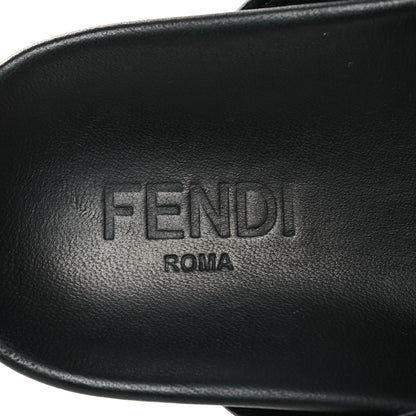 Fendi Calfskin FF Mens Slide Sandals 9 Black 8 of 8