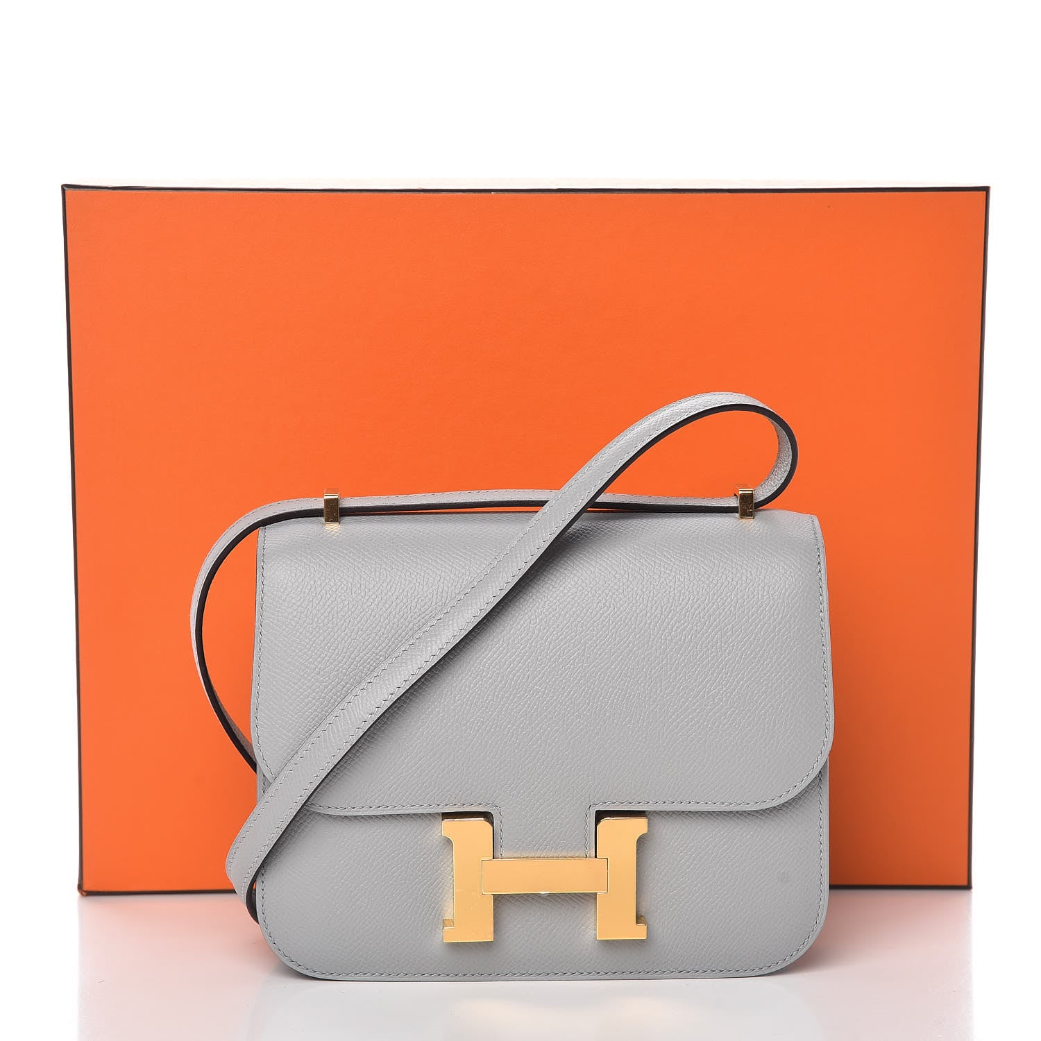 Hermes Epsom Constance 18 Bleu Glacier 21 of 21