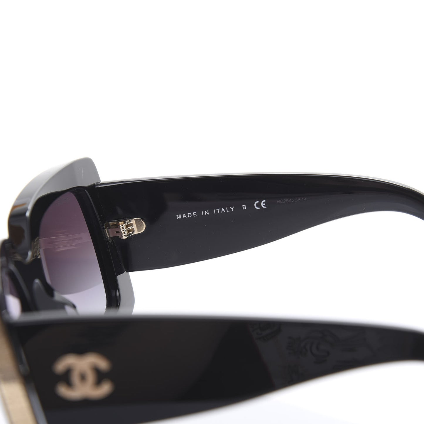 Acetate Rectangle Sunglasses 5435 Black