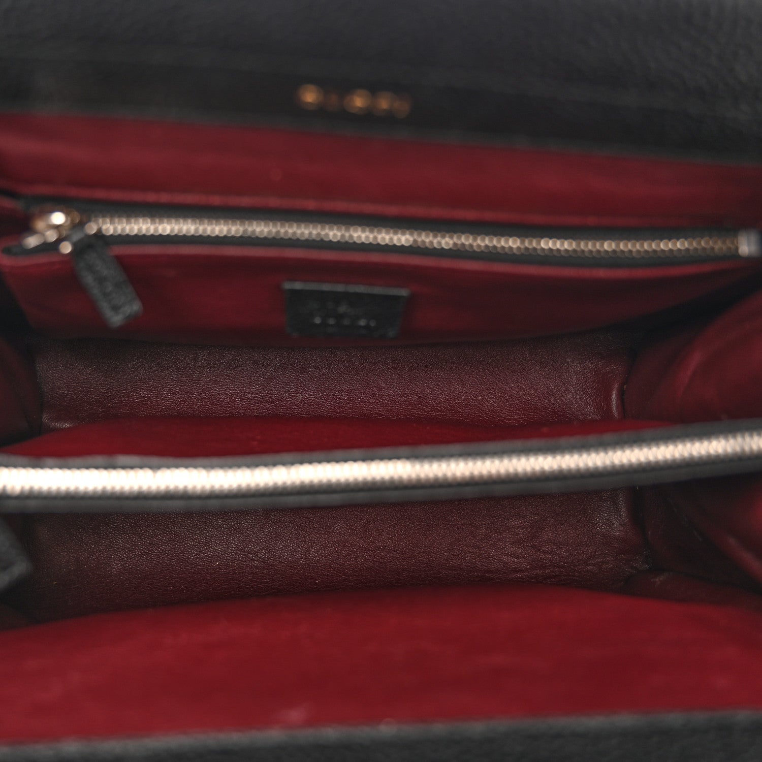 Gucci Grainy Calfskin Small Zumi Top Handle Bag Black 5 of 14