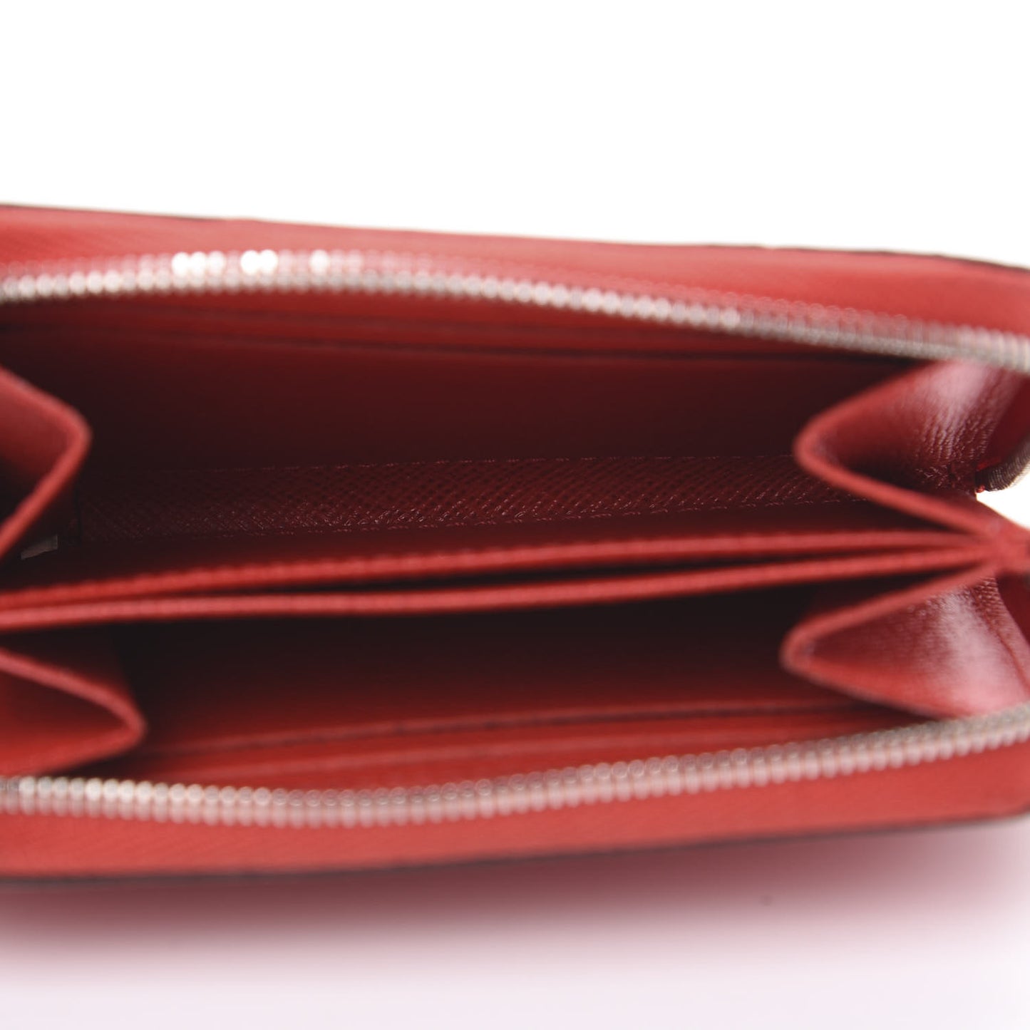 Epi Zippy Coin Purse Coquelicot