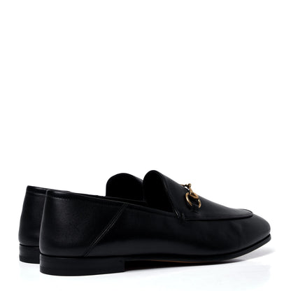 Gucci Lambskin Womens Brixton Horsebit Loafers 39.5 Black 3 of 6