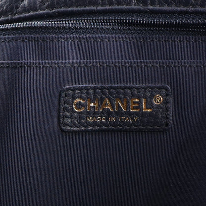 Chanel Calfskin Quilted Small XXL Travel Flap Bag Navy 5 of 9