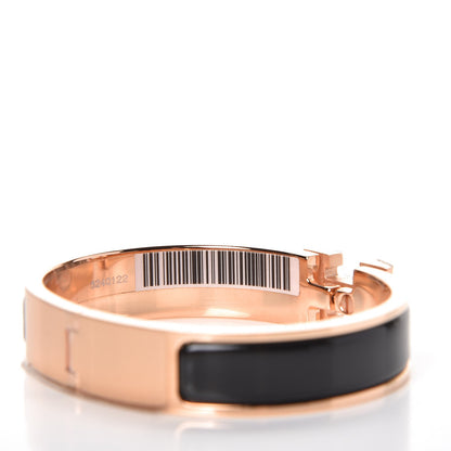 Hermes Enamel Narrow Clic Clac H Bracelet PM Black 4 of 7