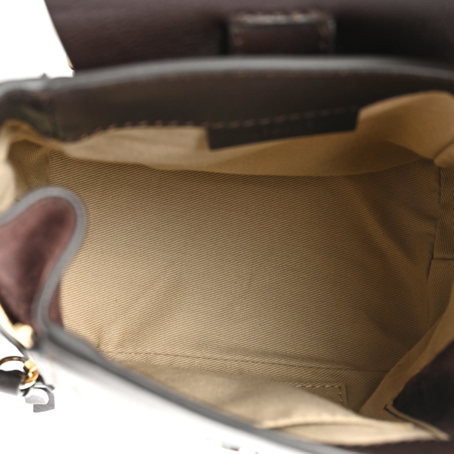Suede Calfskin Mini Faye Backpack Carbon Brown