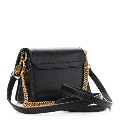 Givenchy Goatskin Suede Mini GV3 Shoulder Bag Black 3 of 9