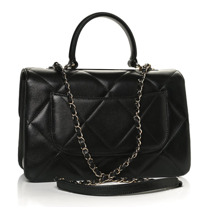 Chanel Lambskin Quilted Medium Trendy CC Flap Dual Handle Bag Black 3 of 10