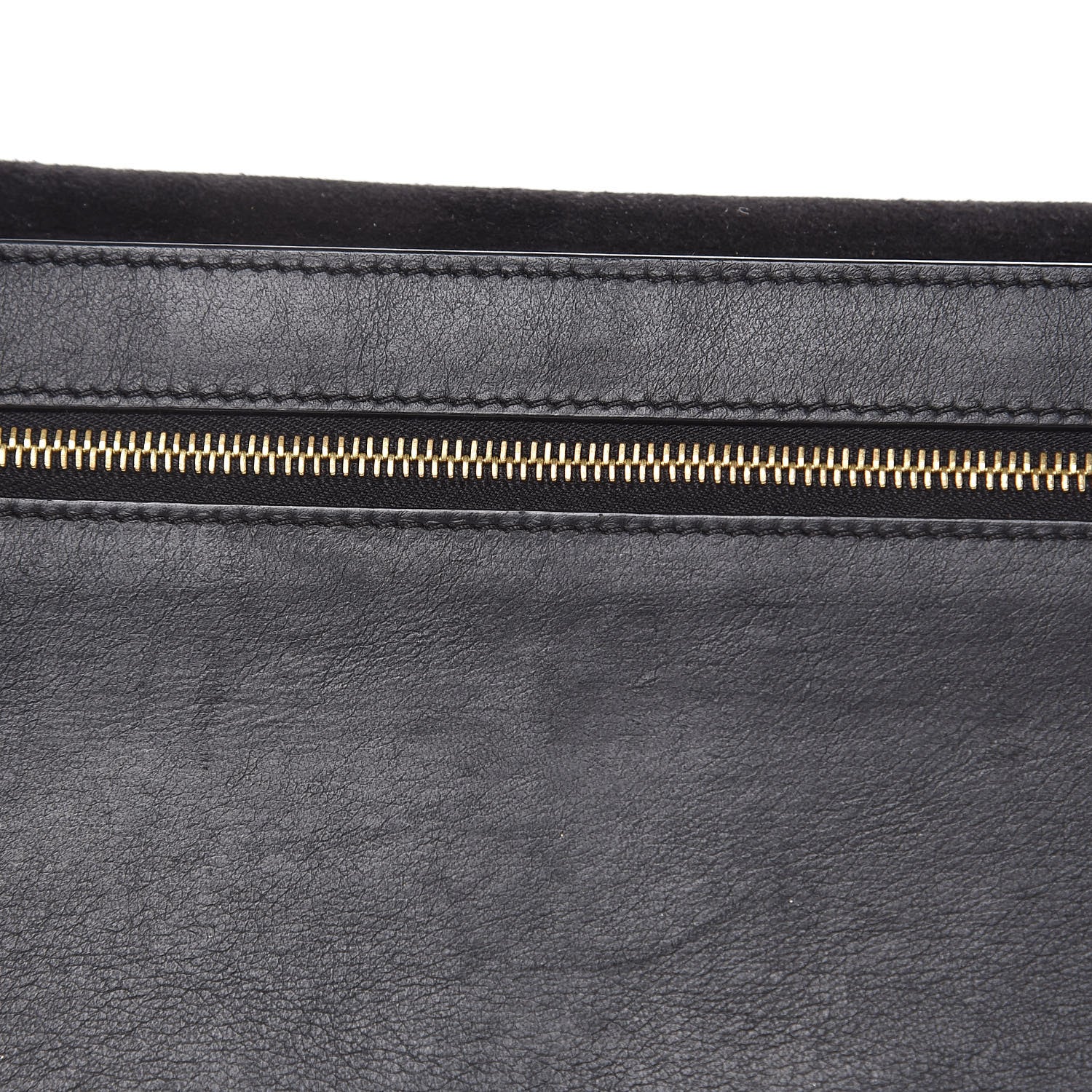 Celine Lizard Calfskin Large Multifunction Strap Wallet Black 13 of 14